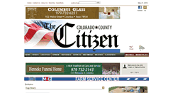 Desktop Screenshot of coloradocountycitizen.com